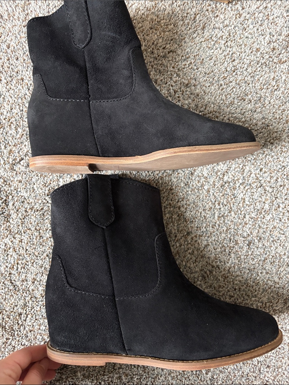 Nisolo Women’s Amaya Bootie black suede BRAND NEW IN BOX size 8